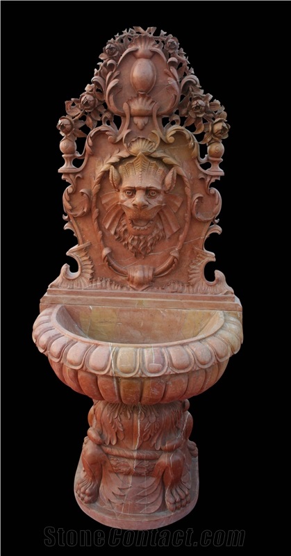 Fountain Marble Stone Waterfall Handcarved Sculpture