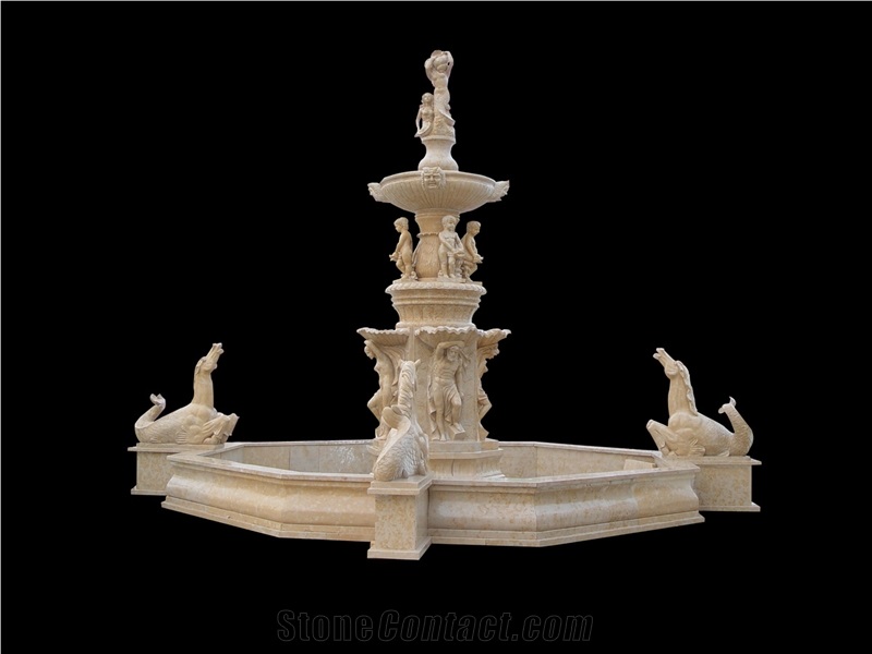 Fountain Sculpture Marble Hand Cared