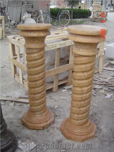 Gazebo Table Bench Vase Marble Stone Fireplace Sculpture Handcarved