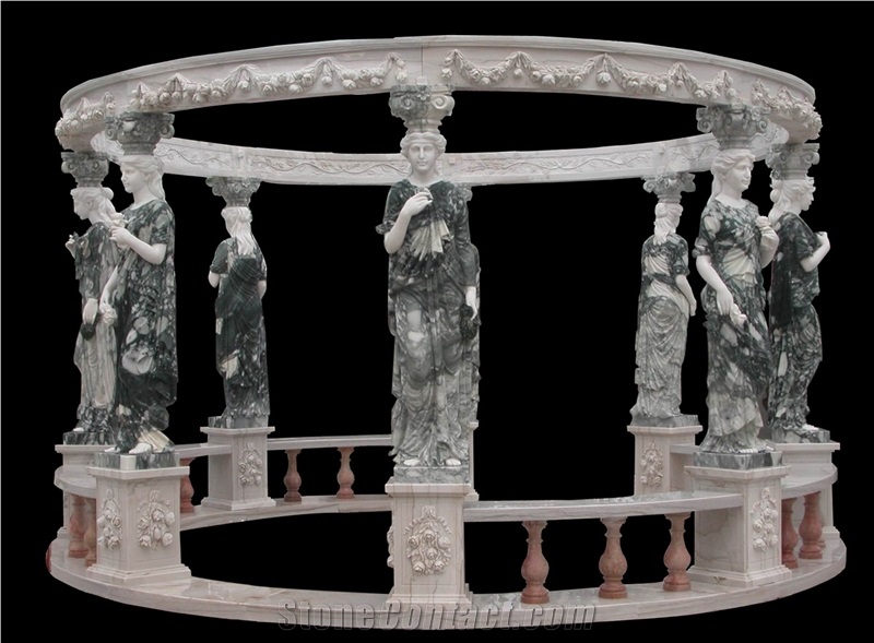 Gazebo Western Style Hand Carved Garden Bower