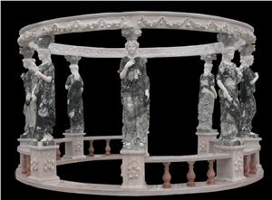 Gazebo Western Style Hand Carved Garden Bower