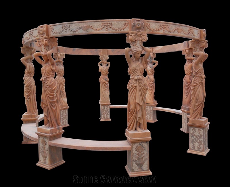 Gazebo Western Style Hand Carved Garden Bower