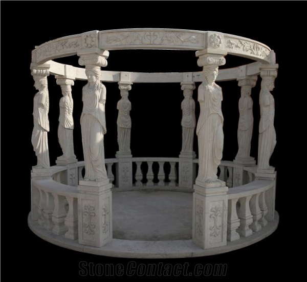 Gazebo Western Style Hand Carved Garden Bower