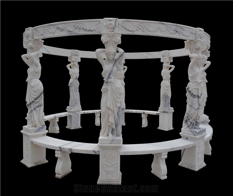 Gazebo Western Style Hand Carved Garden Bower