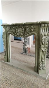 Green Sandstone Fireplace Mantels,Fireplace Surround,Fireplace Hearth