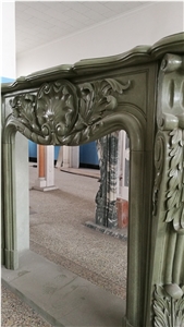 Green Sandstone Fireplace Mantels,Fireplace Surround,Fireplace Hearth