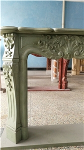 Green Sandstone Fireplace Mantels,Fireplace Surround,Fireplace Hearth