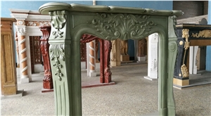 Green Sandstone Fireplace Mantels,Fireplace Surround,Fireplace Hearth