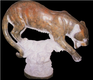 Hancarved Animal Sculpture Garden Stone Sculpture
