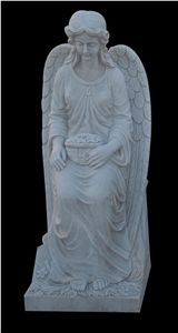 Hand Carved White Marble Sculptured Human Statues, Women Sculptures