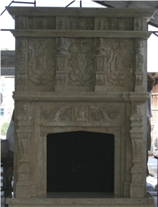 Handcarved Fireplace Mantels. Overmantel