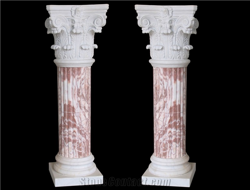 Handcarved Marble Columns Carved Pillars