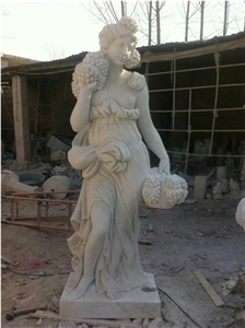 Handcarved Marble Western Style Human Sculpture