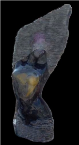 Handcarved Sculpture Marble Design Adstract Carving Western Style