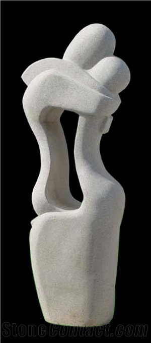 Handcarved Sculpture Marble Design Adstract Carving Western Style
