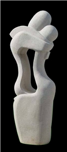 Handcarved Sculpture Marble Design Adstract Carving Western Style