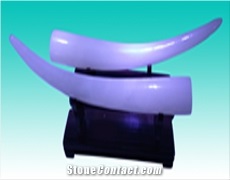Handcarved Sculpture White Jade
