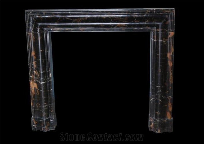 Handcarved Stone Fireplace Mantel Hearth Surround