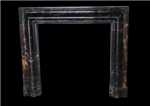 Handcarved Stone Fireplace Mantel Hearth Surround