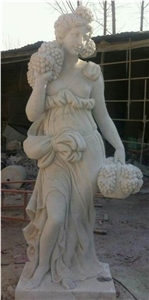 Marble Hand Carved Lion Statue Sculptured