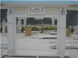 Marble Inlaid Fireplace Mantel Fireplace Surround