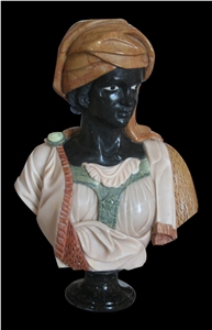 Marble Stone Bust Of Lady Sculpture