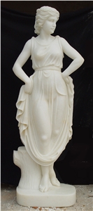 Marble Stone Human Sculpture Hand Carved Garden Statues