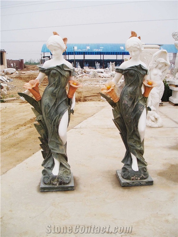 Marble Stone Human Sculptures Marble Garden Statues