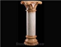 Marble Western Style Sculptured Stone Column Building Pillars