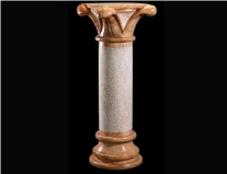 Marble Western Style Sculptured Stone Column Building Pillars