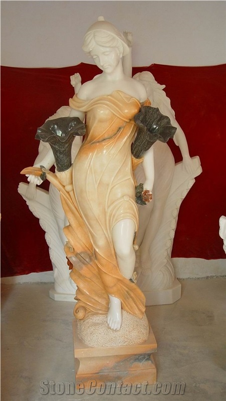 Portrait Sculpture Marble Stone Statue Hand
