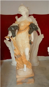 Portrait Sculpture Marble Stone Statue Hand
