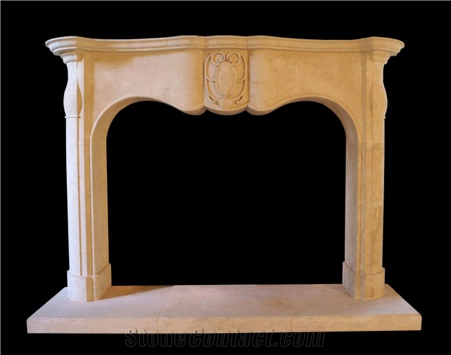 Sandstone Fireplace Hand Carved Mantel Surround
