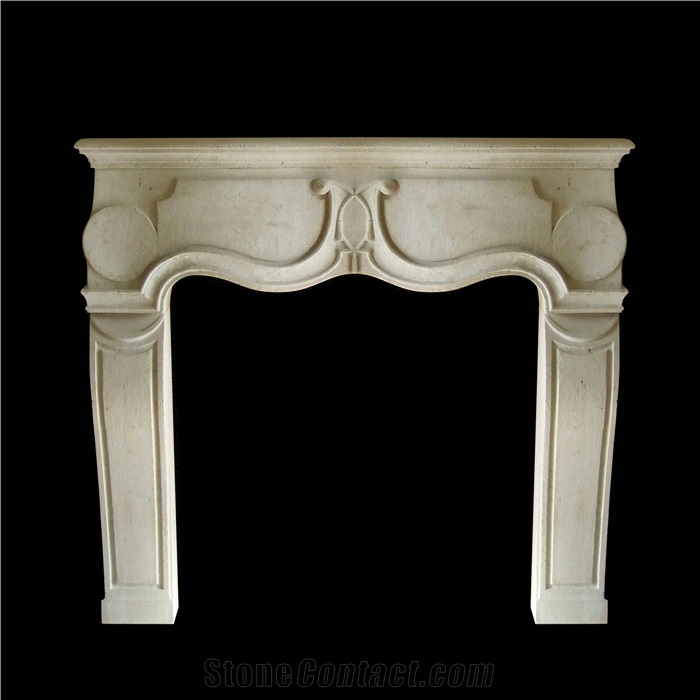 Sandstone Fireplace Hand Carved Mantel Surround