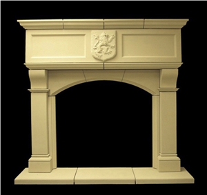 Sandstone Fireplace Hand Carved Mantel Surround