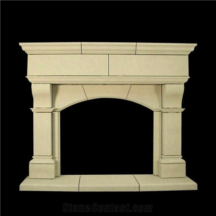 Sandstone Fireplace Hand Carved Mantel Surround