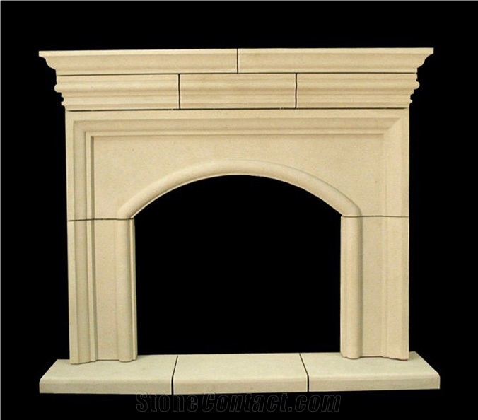 Sandstone Fireplace Hand Carved Mantel Surround