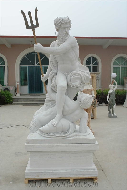 Sculpture Carved Portrait Statue Marble Stone