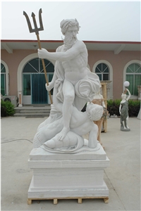Sculpture Carved Portrait Statue Marble Stone
