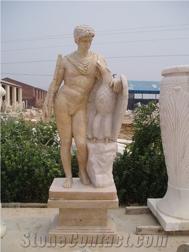 Sculpture Carved Portrait Statue Marble Stone