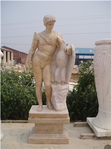 Sculpture Carved Portrait Statue Marble Stone