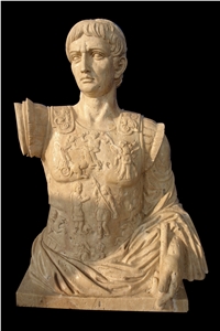 Sculpture Carved Portrait Statue Marble Stone