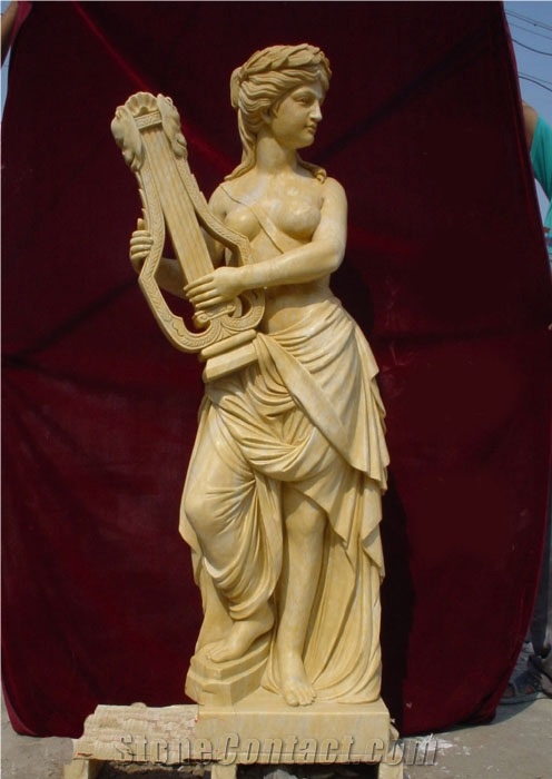 Sculpture Carved Portrait Statue Marble Stone