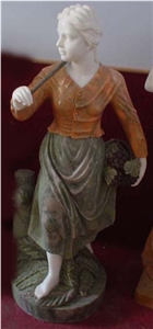 Sculpture Carved Portrait Statue Marble Stone