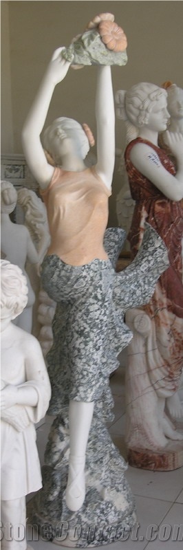 Sculpture Carved Portrait Statue Marble Stone