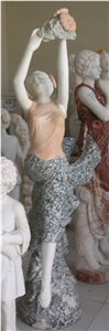 Sculpture Carved Portrait Statue Marble Stone