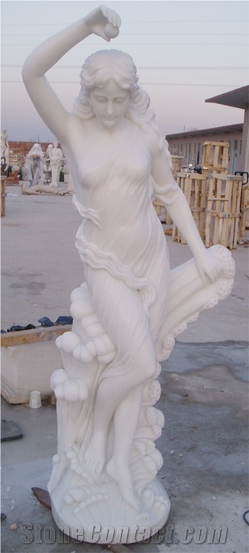 Sculpture Carved Portrait Statue Marble Stone