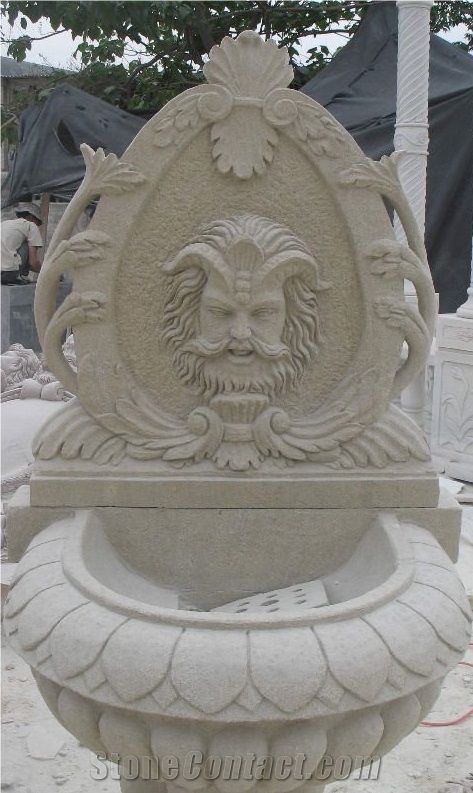 Stone Wall Fountains/ Sculptured Garden Fountain