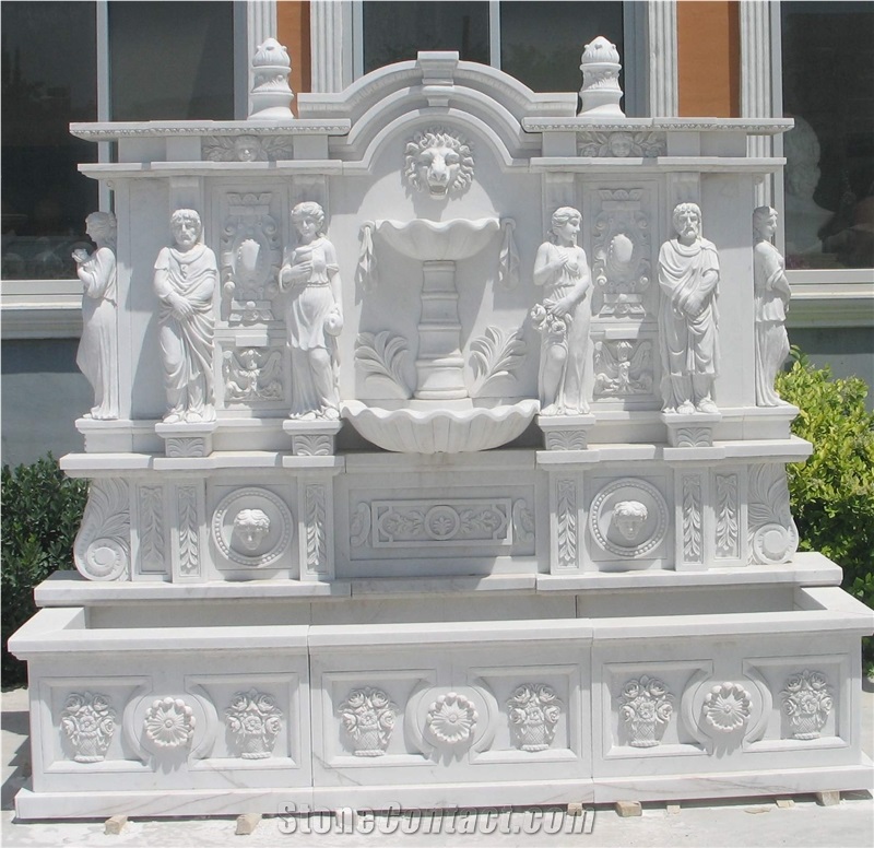 Stone Wall Fountains/ Sculptured Garden Fountain