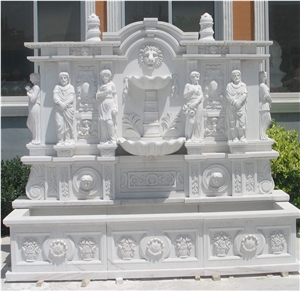Stone Wall Fountains/ Sculptured Garden Fountain